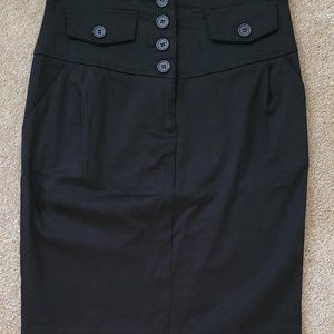 Black pencil skirt